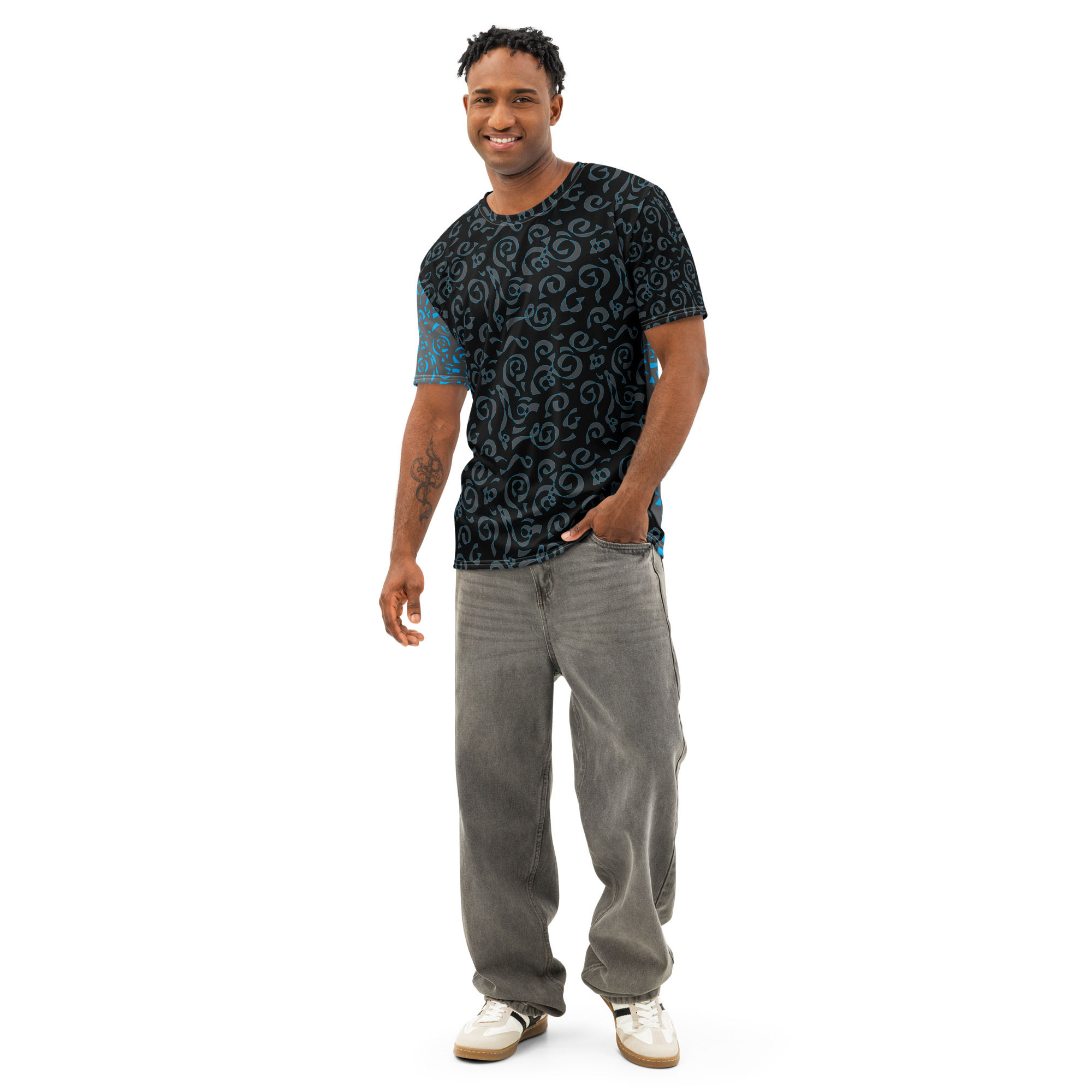 Circus Scribble Tattoo Unisex Crew Neck T-shirt