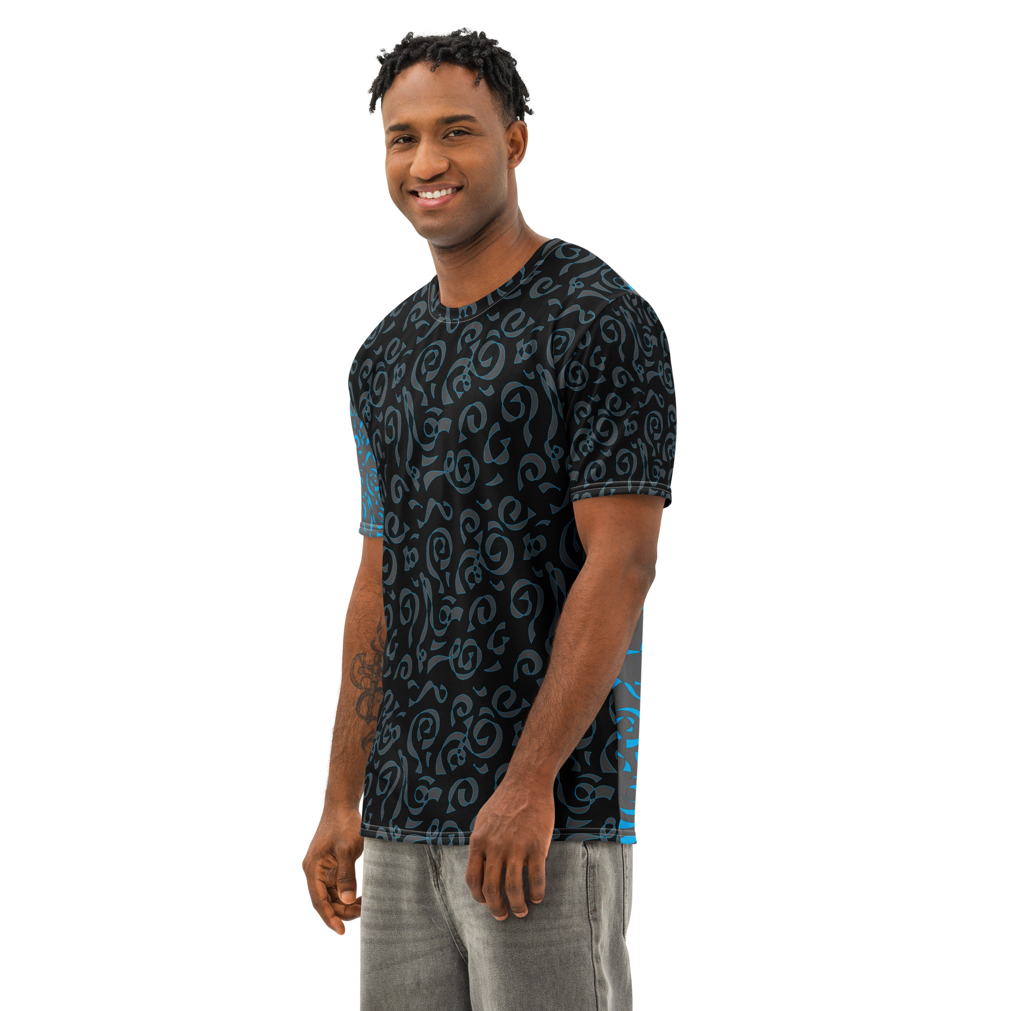 Circus Scribble Tattoo Unisex Crew Neck T-shirt - Image 6