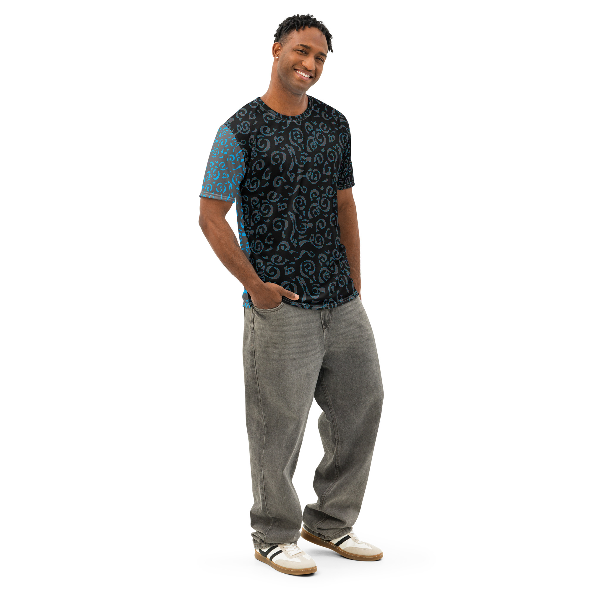Circus Scribble Tattoo Unisex Crew Neck T-shirt - Image 5