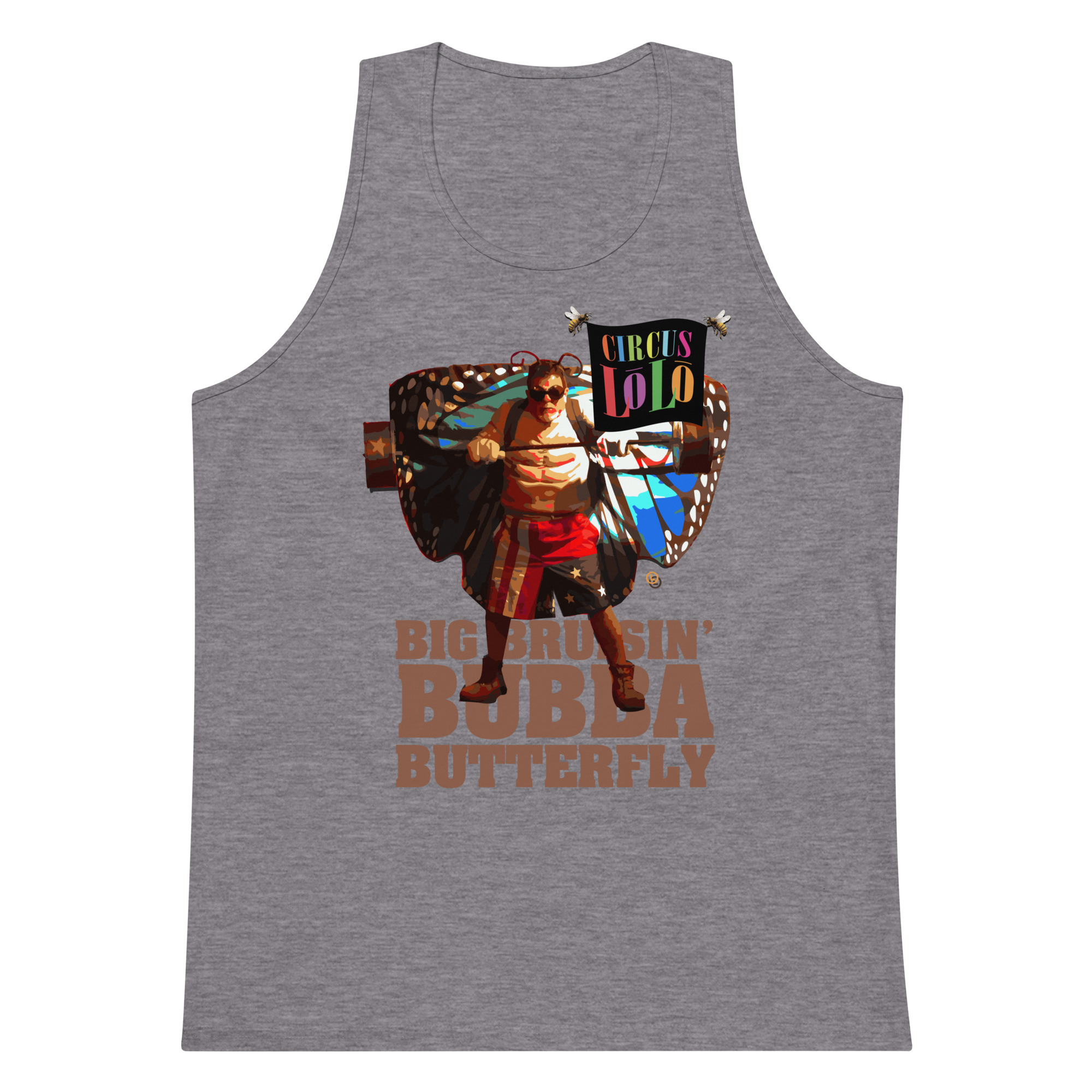 Circus Lolo Bubba Butterfly Men's Premium Tank - Image 3
