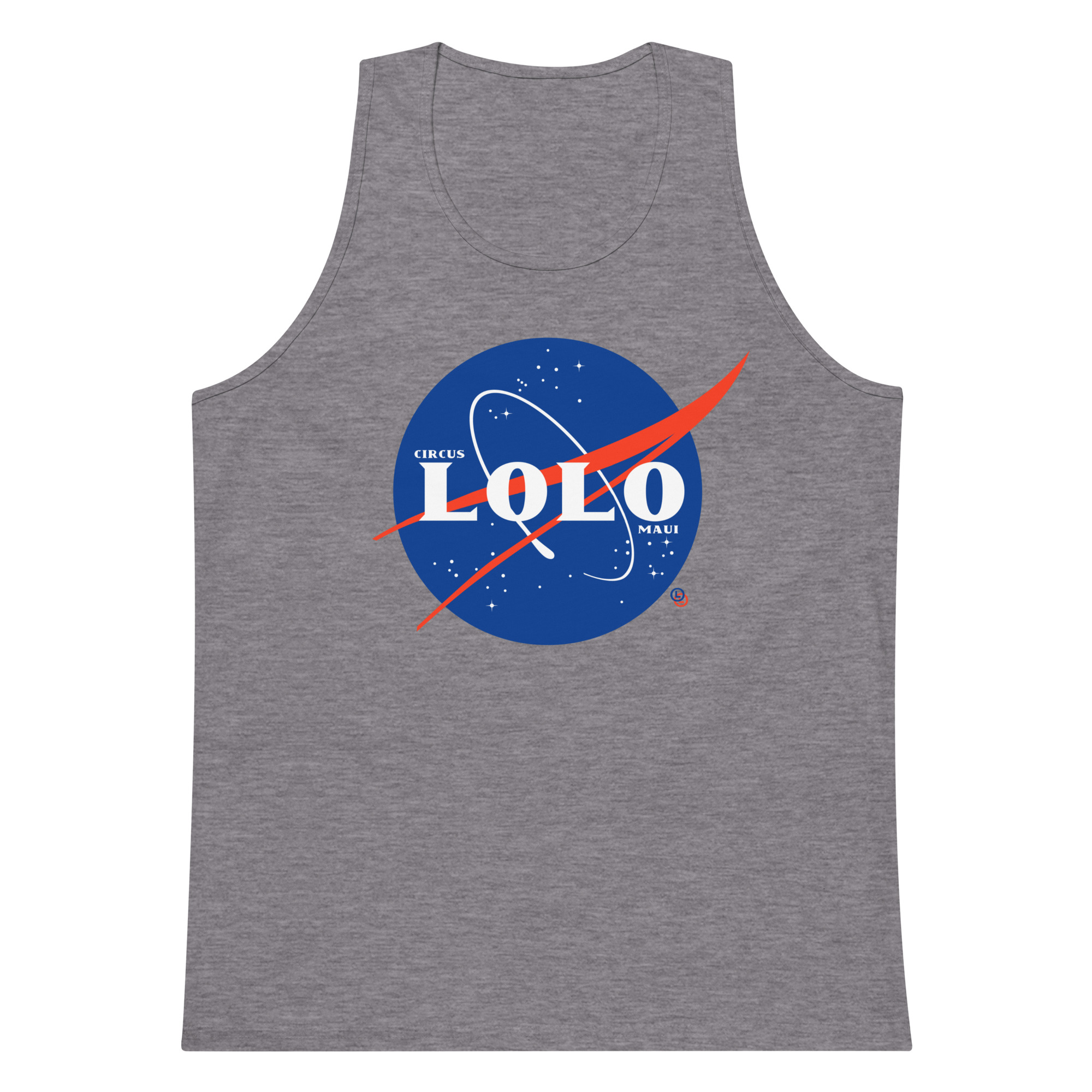 Circus Lolo Spaceball Men’s Premium Tank - Image 4