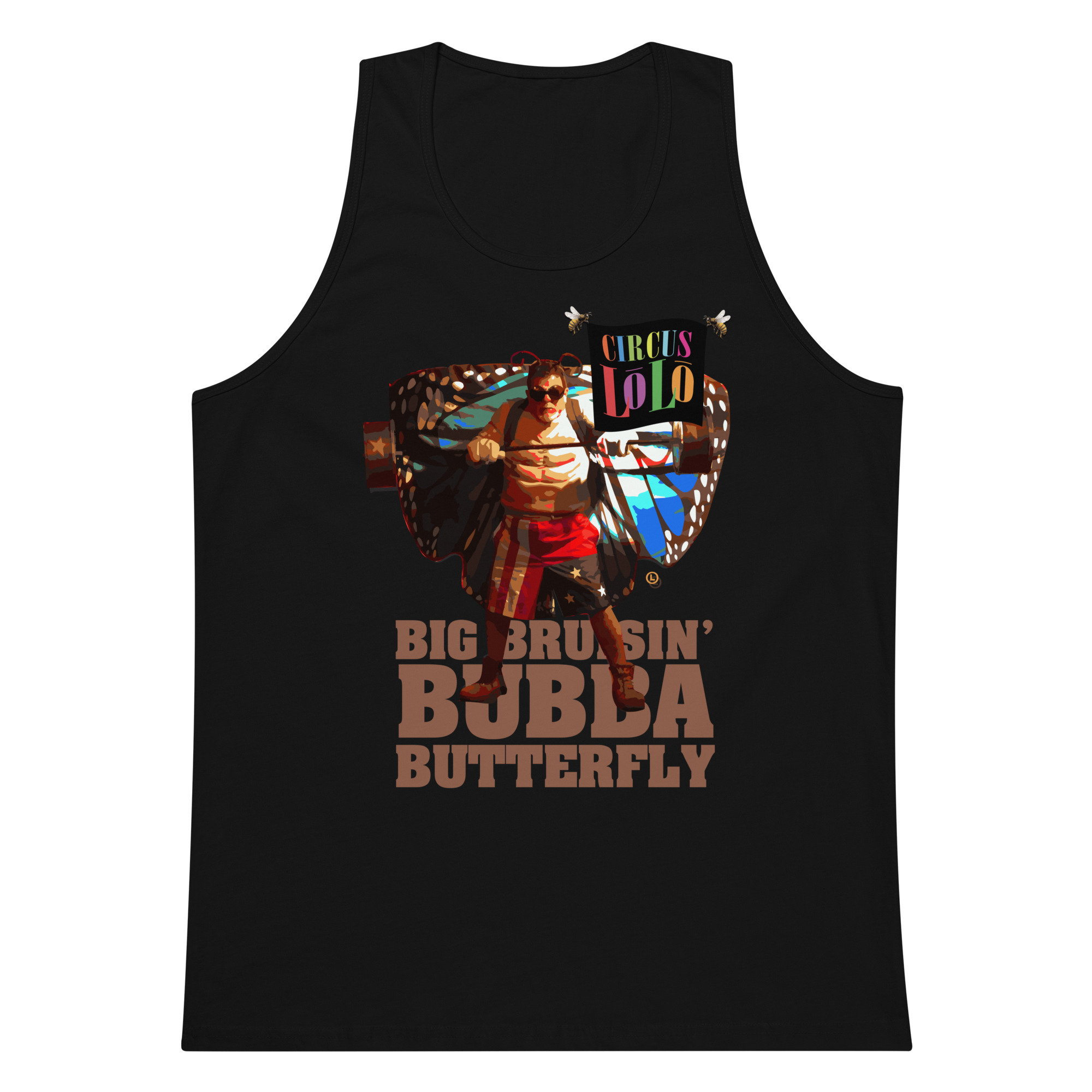 Circus Lolo Bubba Butterfly Men's Premium Tank - Image 7