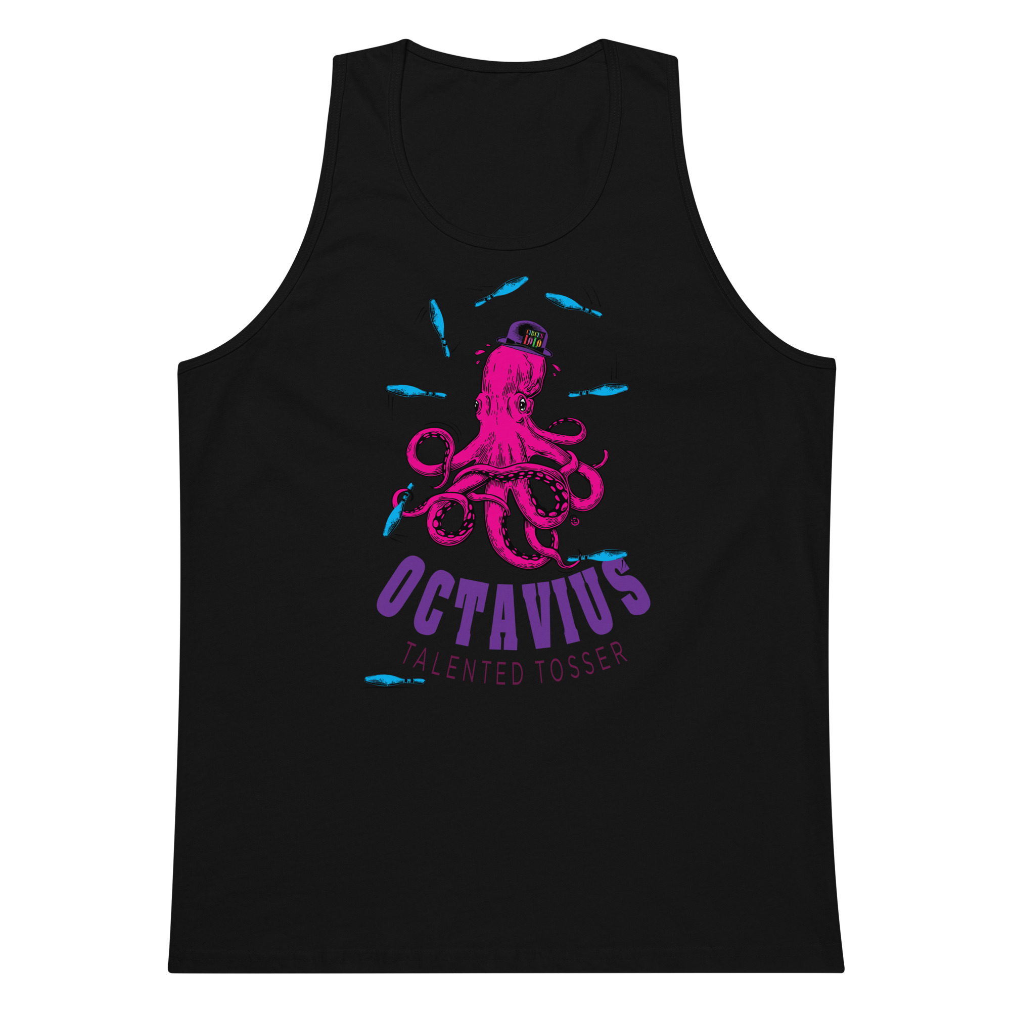 Circus Lolo Octavius Octopus Men’s Premium Tank - Image 8