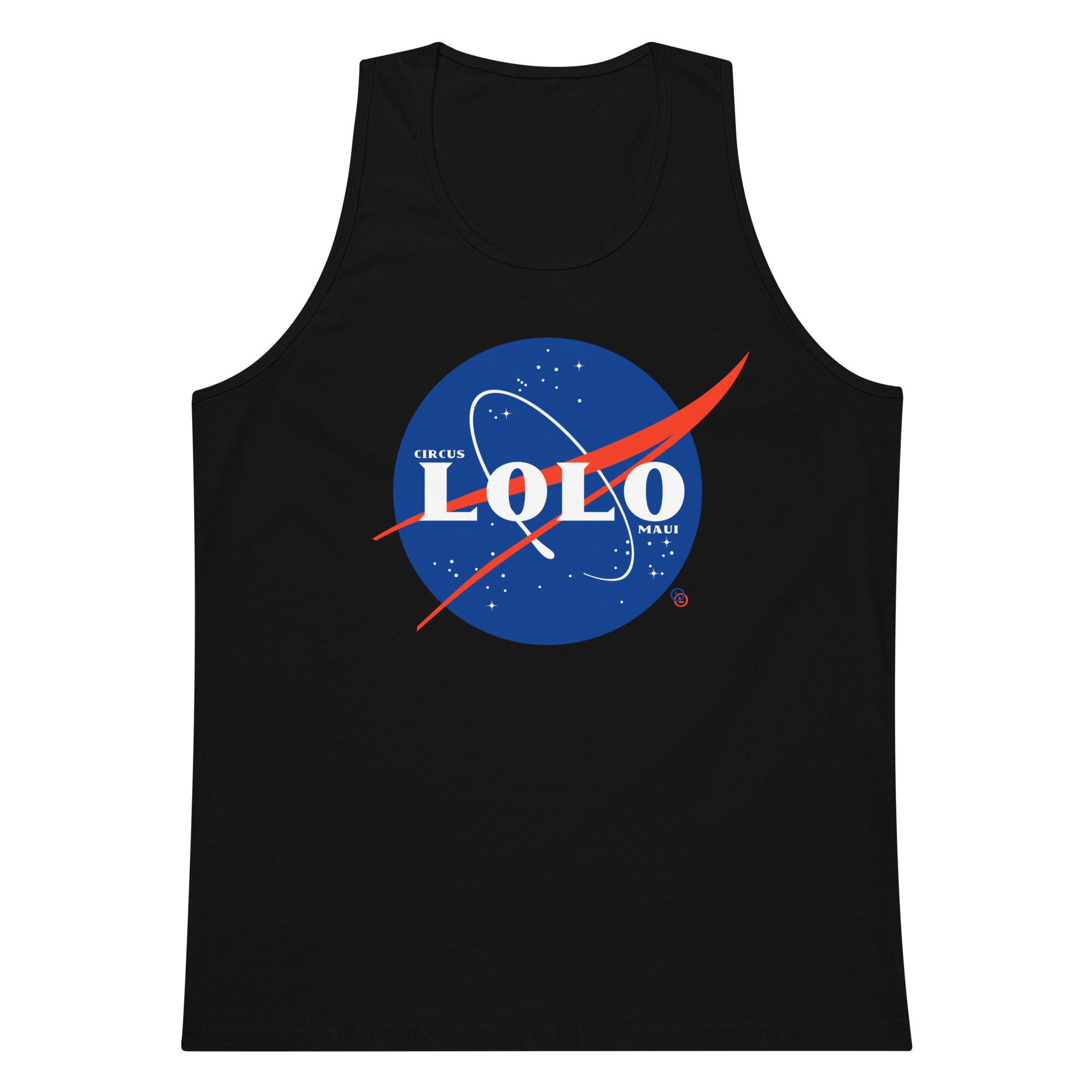Circus Lolo Spaceball Men’s Premium Tank - Image 5