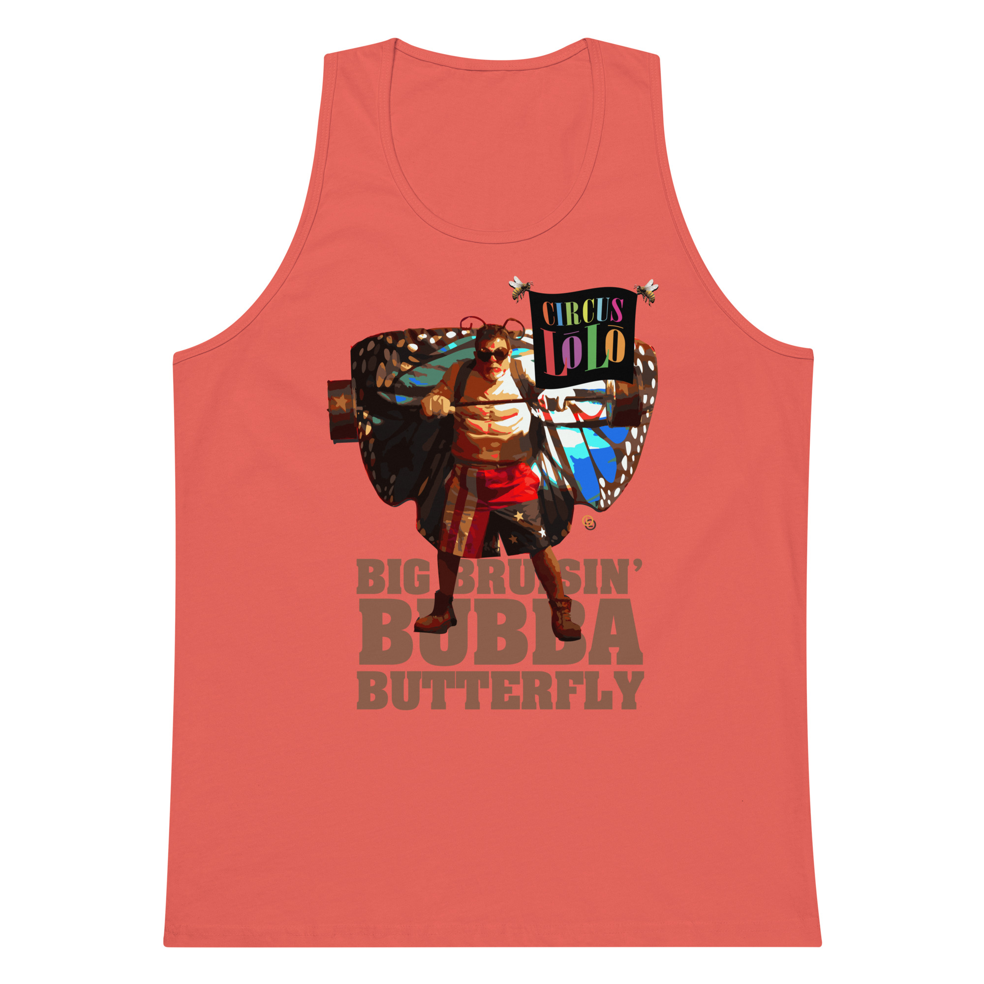 Circus Lolo Bubba Butterfly Men's Premium Tank - Image 4