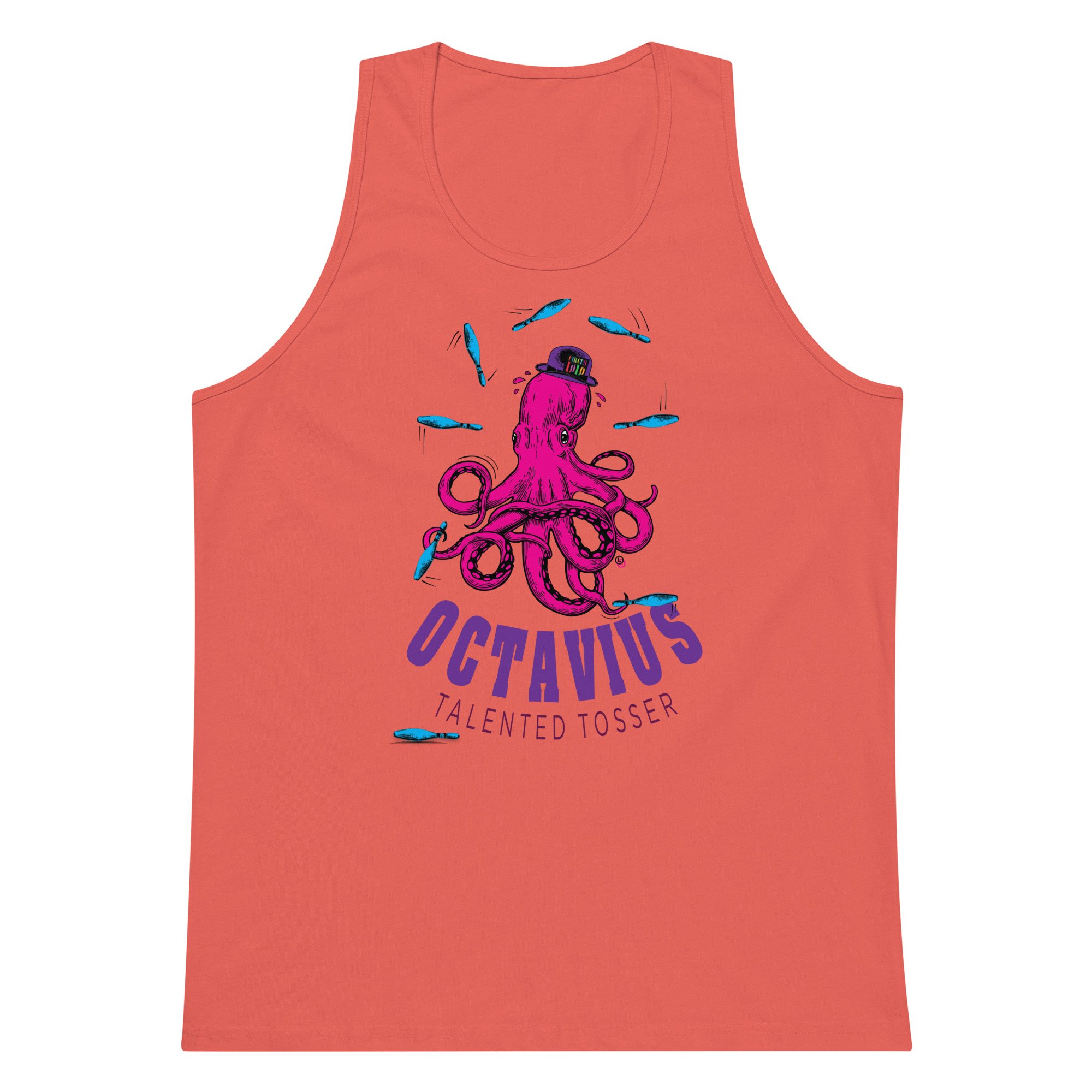 Circus Lolo Octavius Octopus Men’s Premium Tank - Image 3