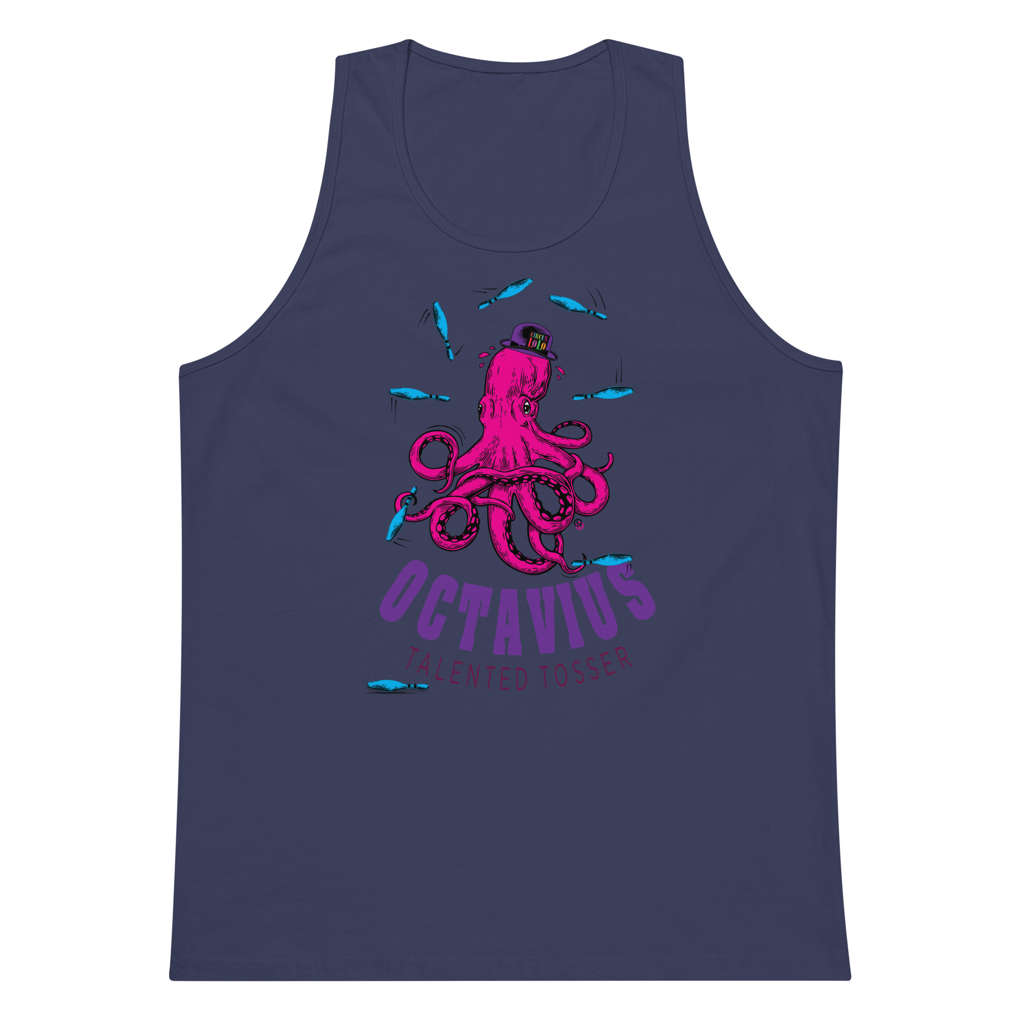Circus Lolo Octavius Octopus Men’s Premium Tank - Image 4