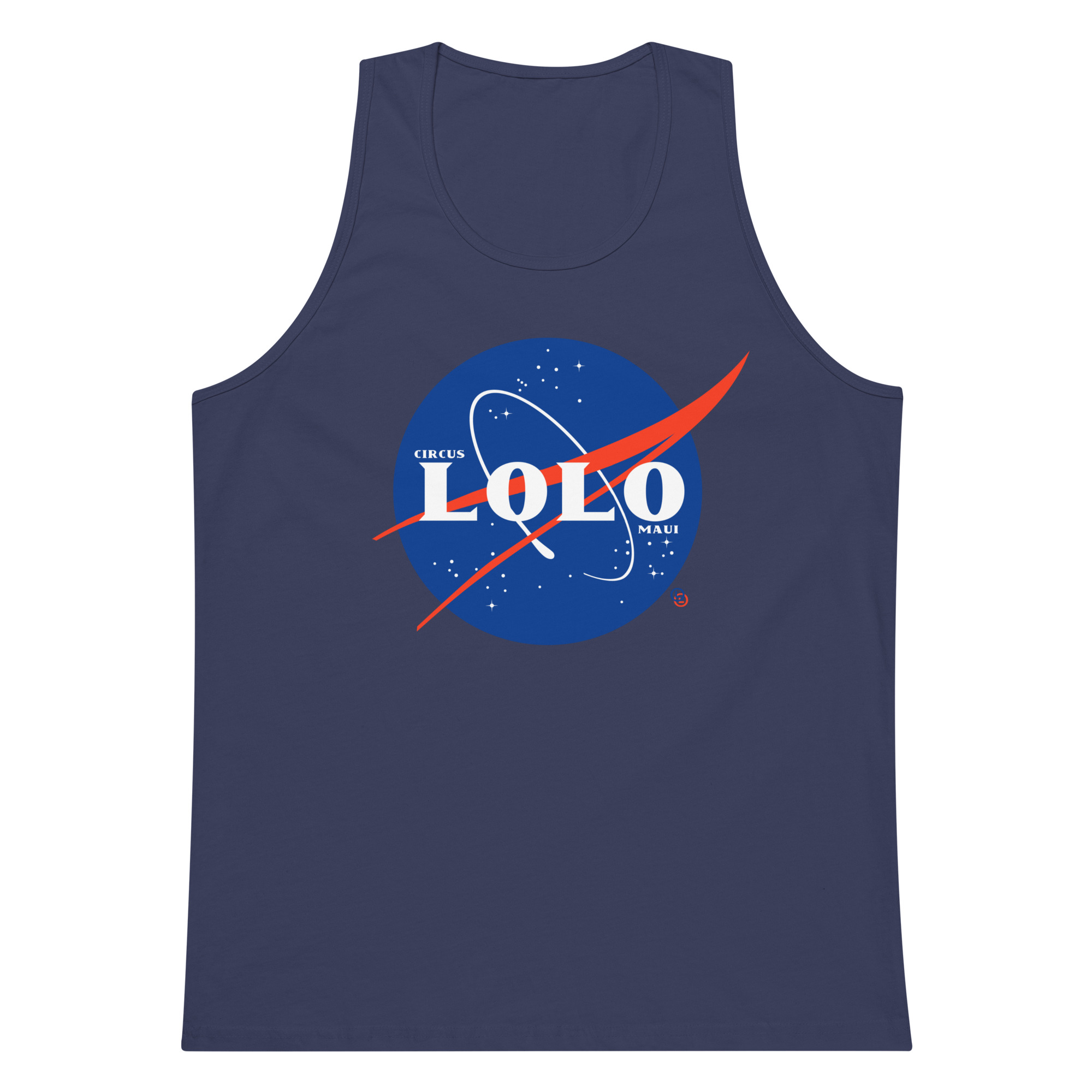 Circus Lolo Spaceball Men’s Premium Tank - Image 10
