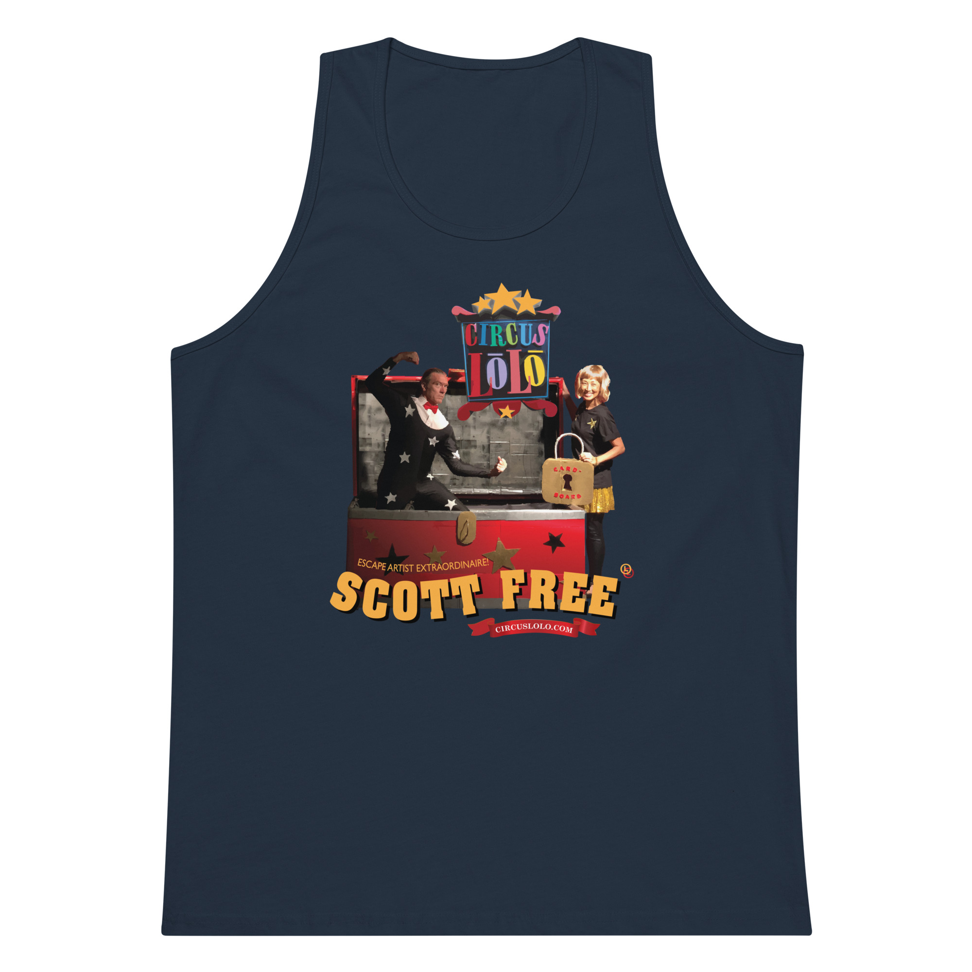Circus Lolo Scott Free Men's Premium Tank - Image 4