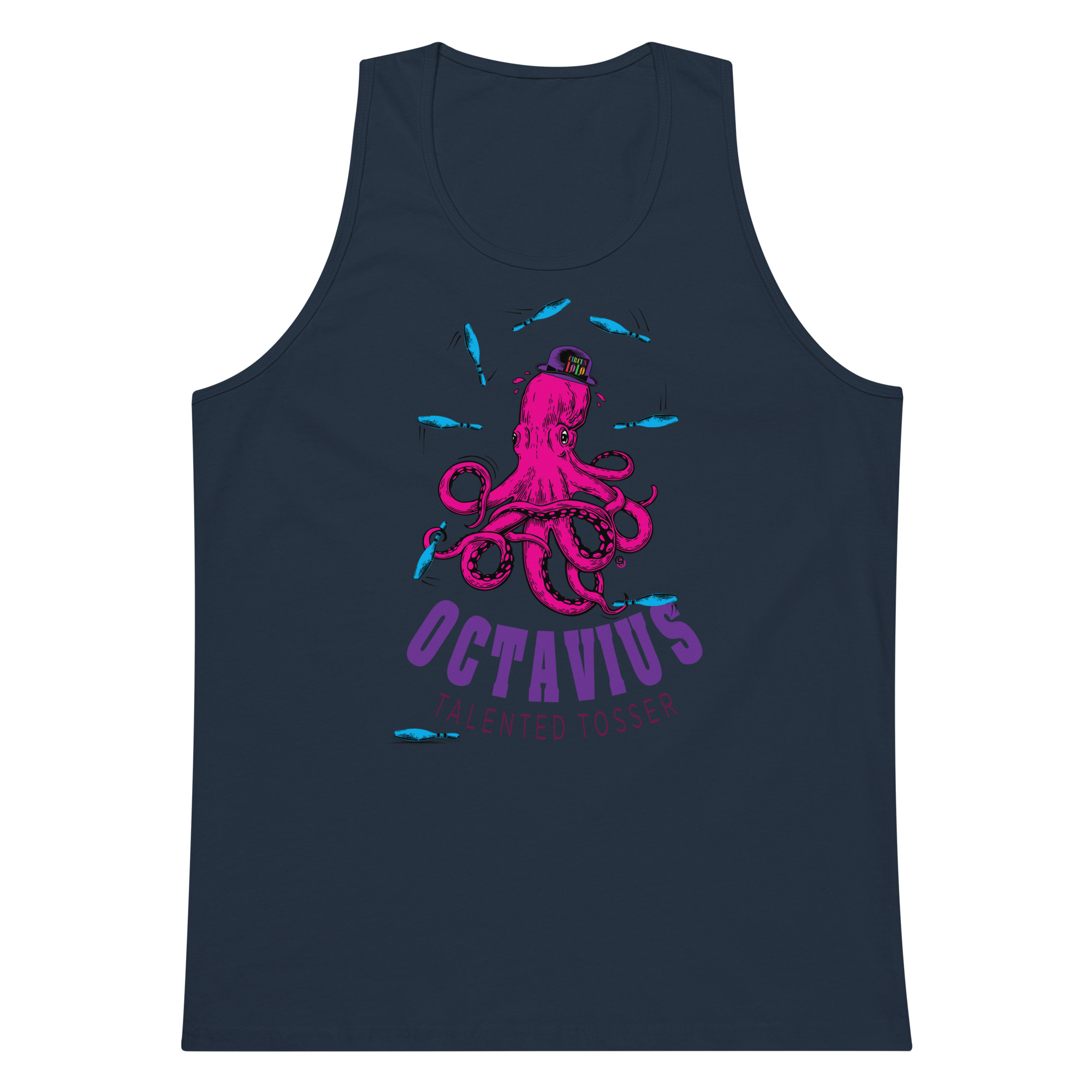 Circus Lolo Octavius Octopus Men’s Premium Tank - Image 6