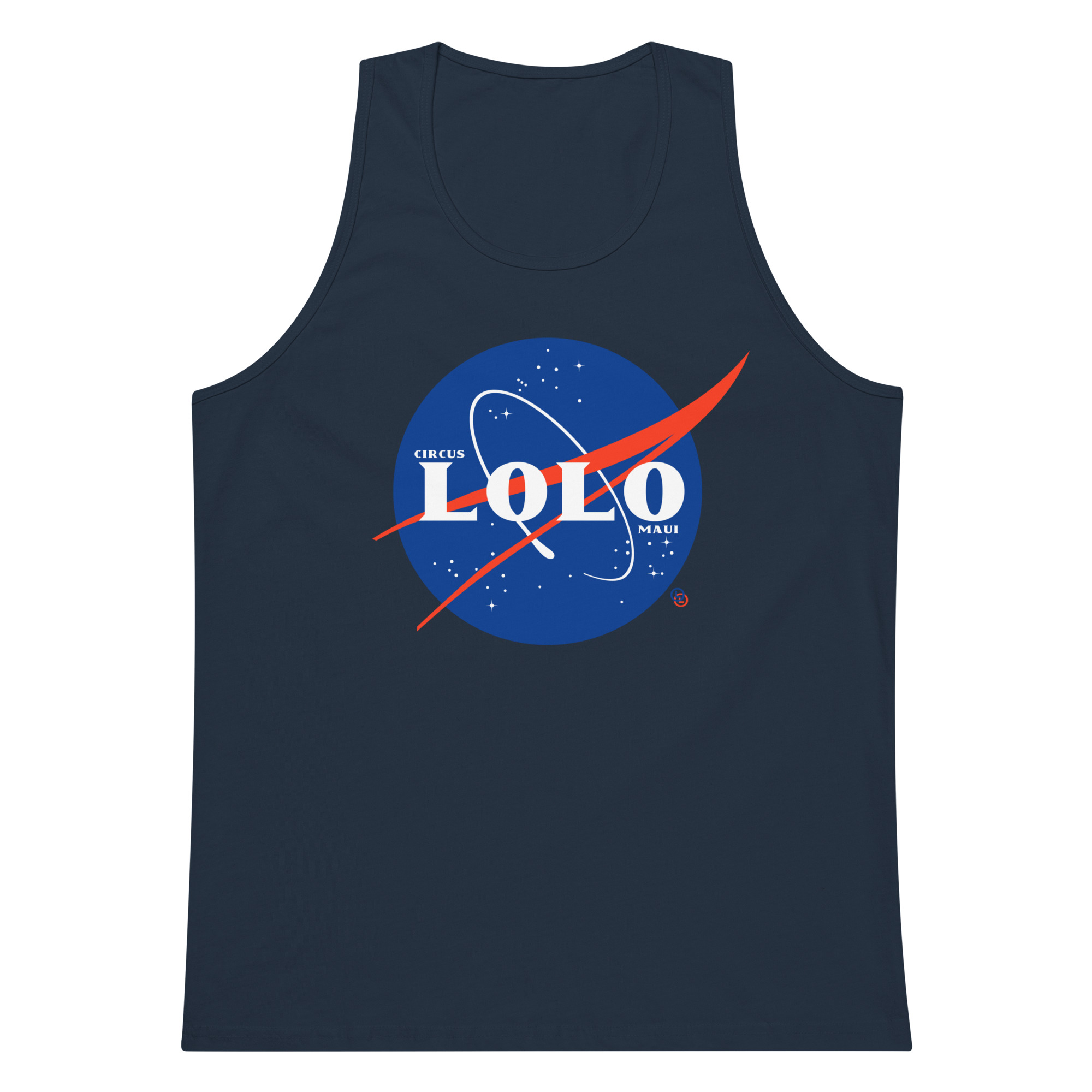 Circus Lolo Spaceball Men’s Premium Tank - Image 8