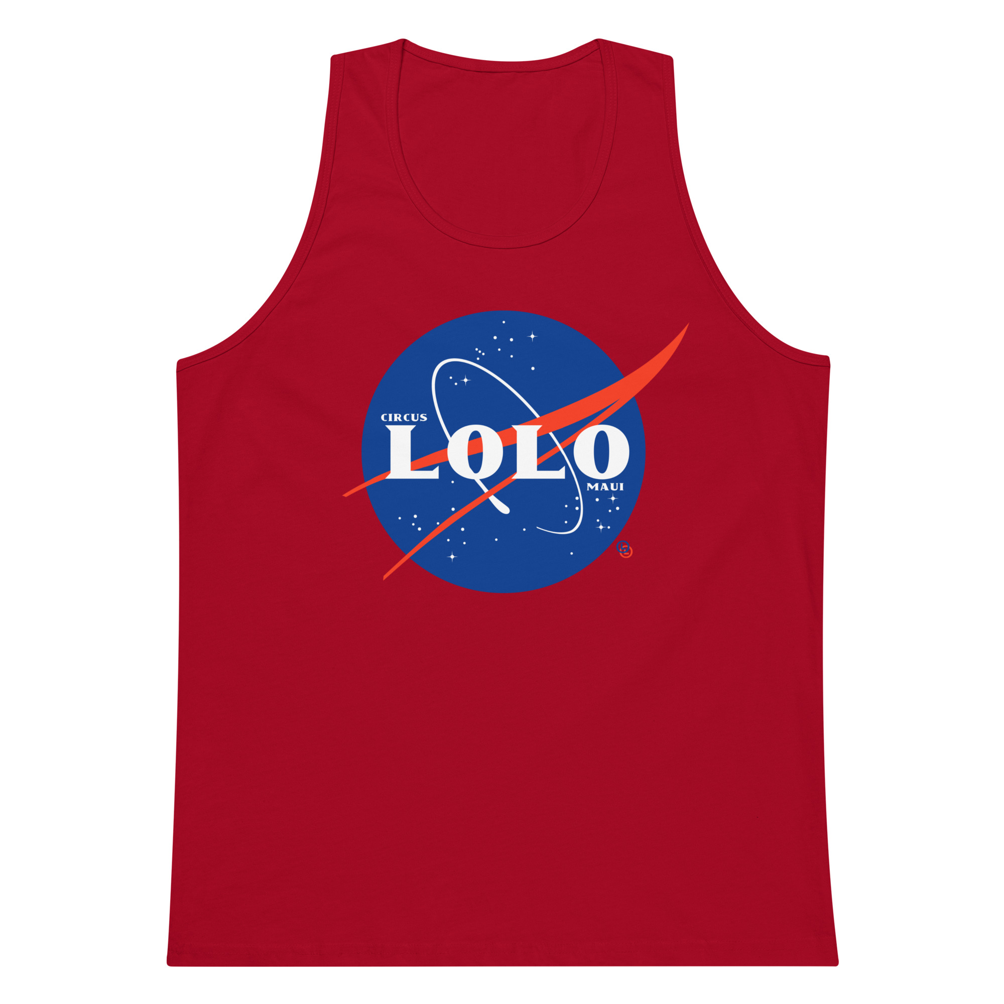 Circus Lolo Spaceball Men’s Premium Tank - Image 7