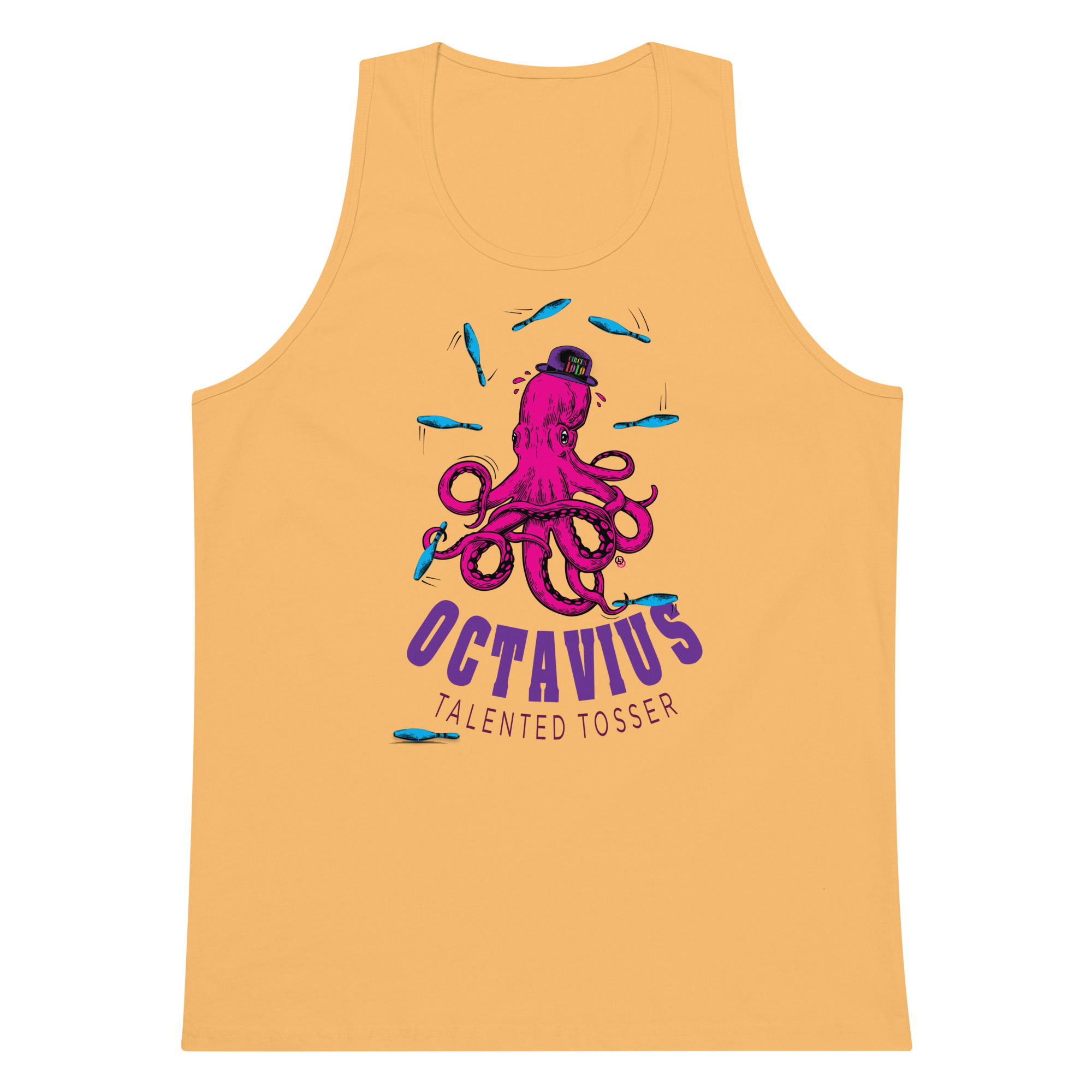 Circus Lolo Octavius Octopus Men’s Premium Tank - Image 2