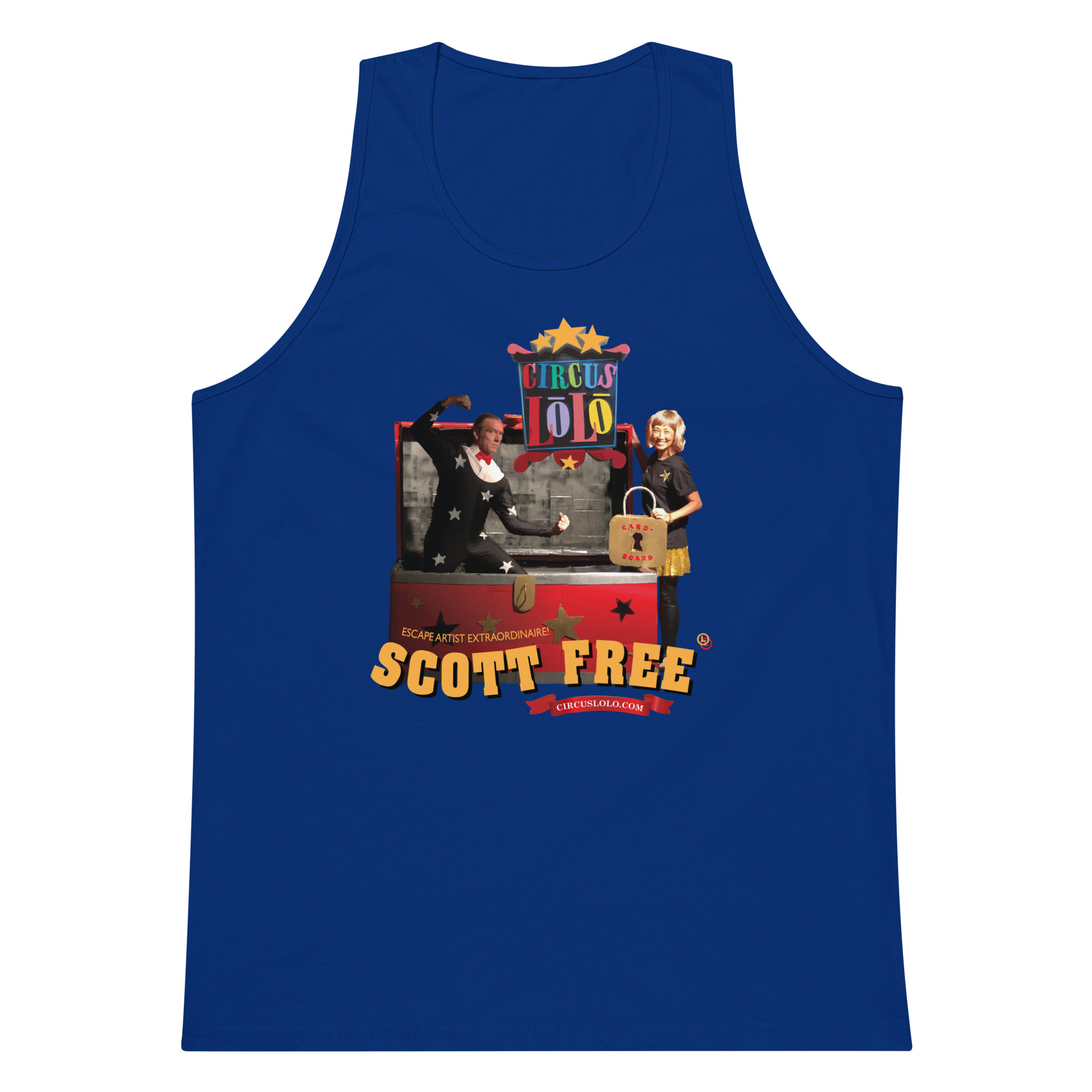 Circus Lolo Scott Free Men's Premium Tank - Image 3