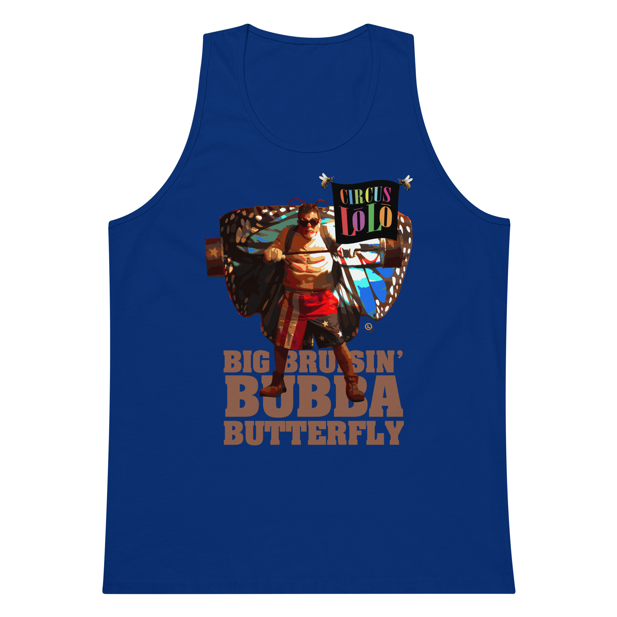 Circus Lolo Bubba Butterfly Men's Premium Tank - Image 6