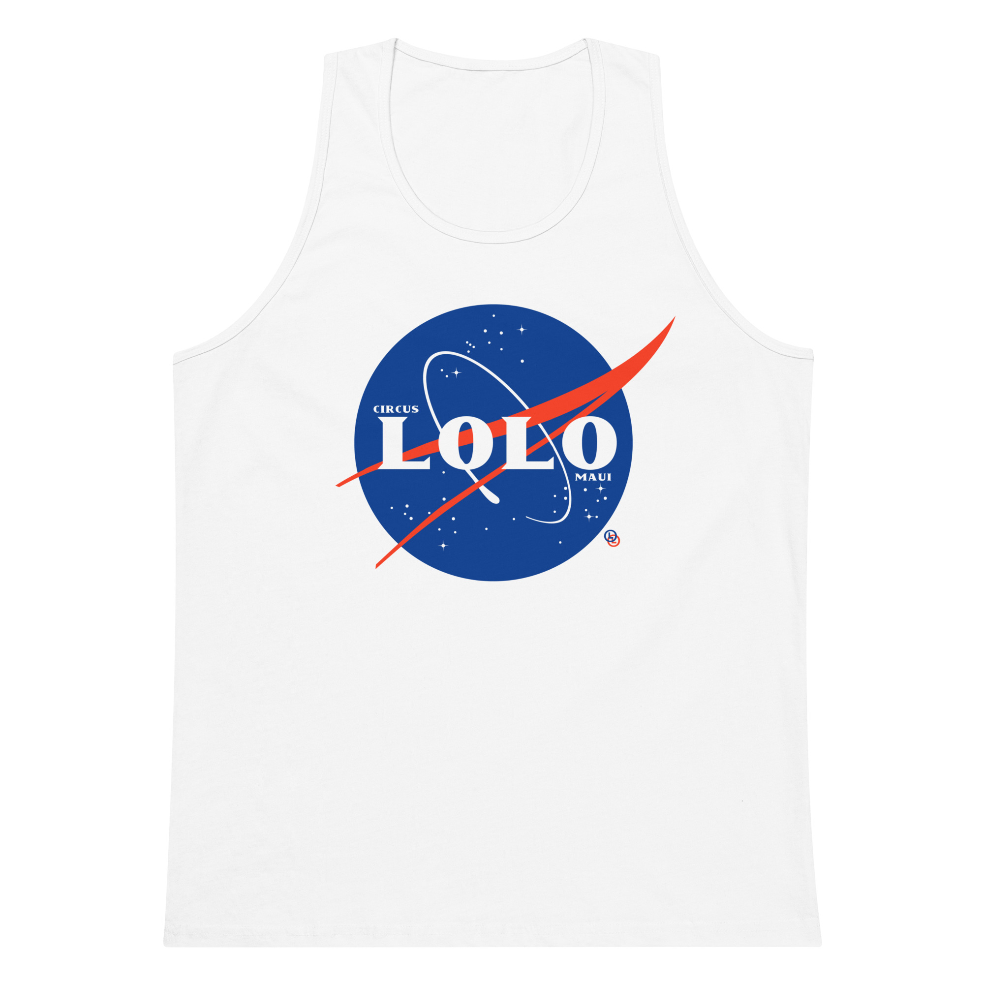 Circus Lolo Spaceball Men’s Premium Tank - Image 2
