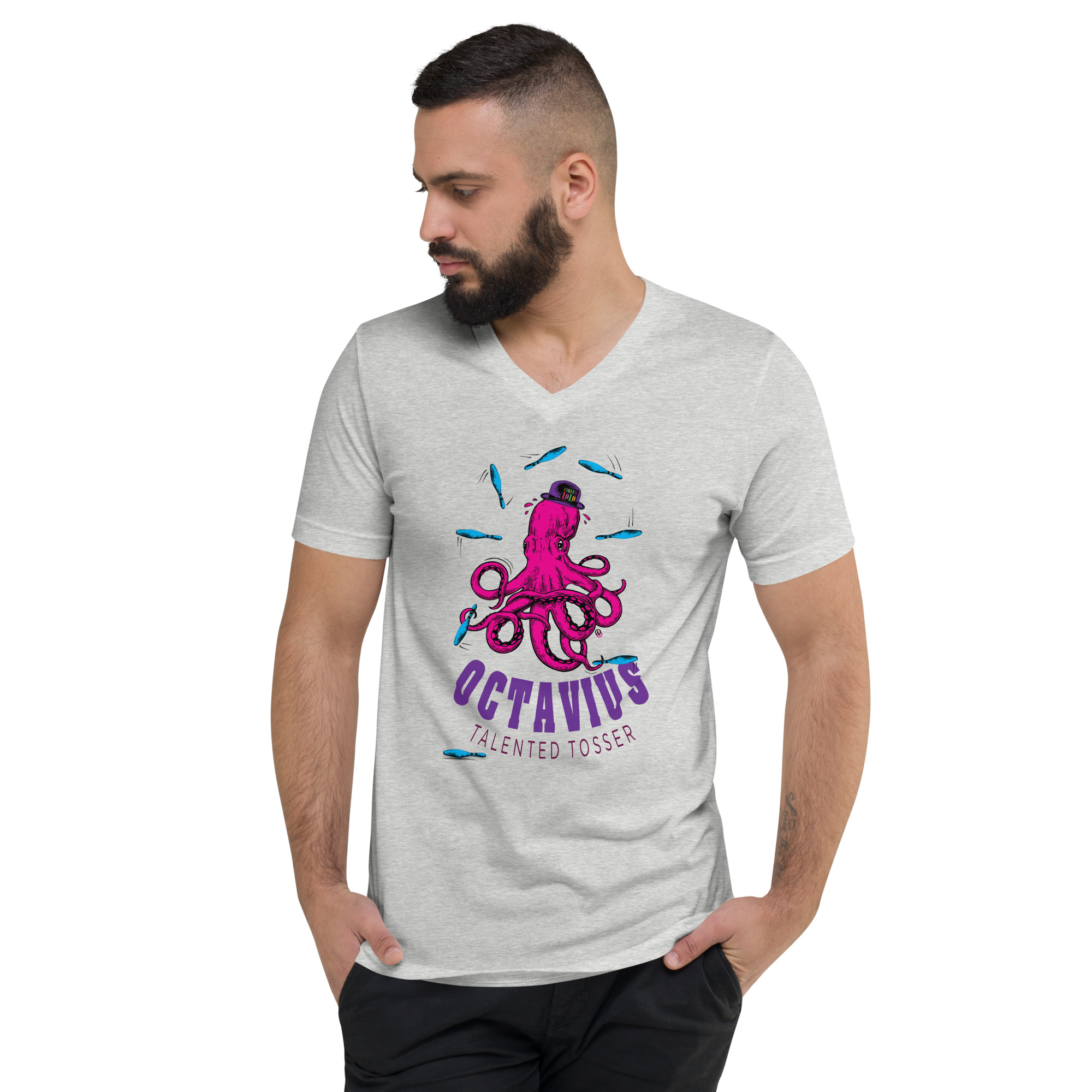 Circus Lolo Octavius Octopus Unisex V-Neck T-Shirt