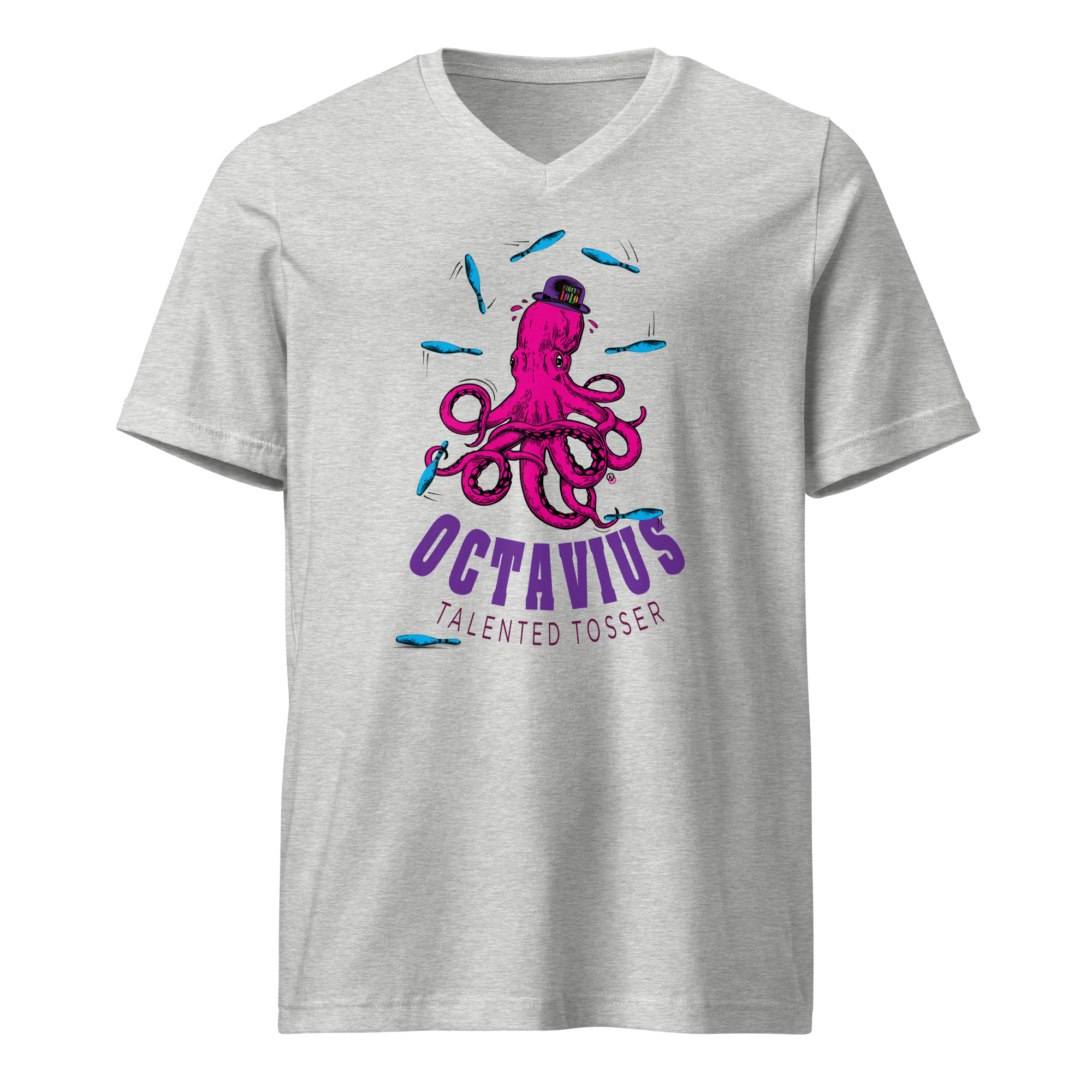 Circus Lolo Octavius Octopus Unisex V-Neck T-Shirt - Image 2