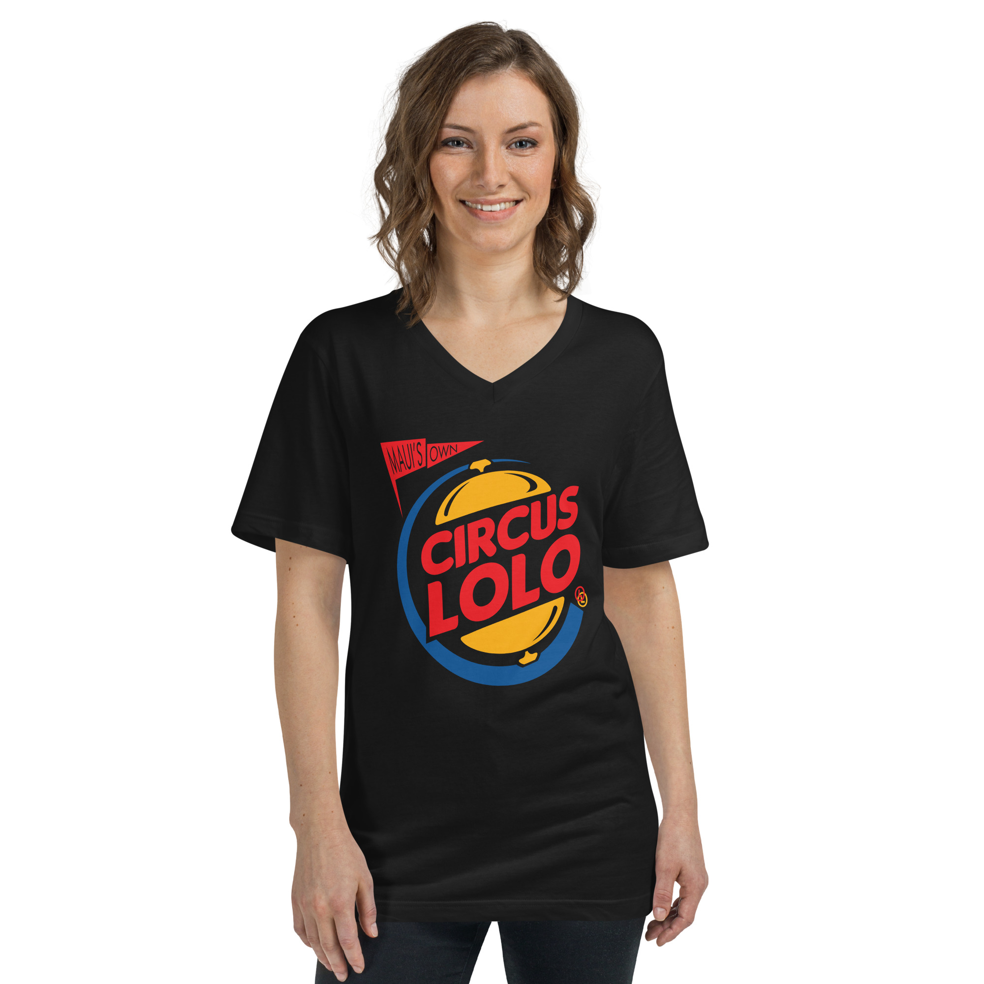 Circus Lolo Burger Ring Unisex V-Neck T-Shirt