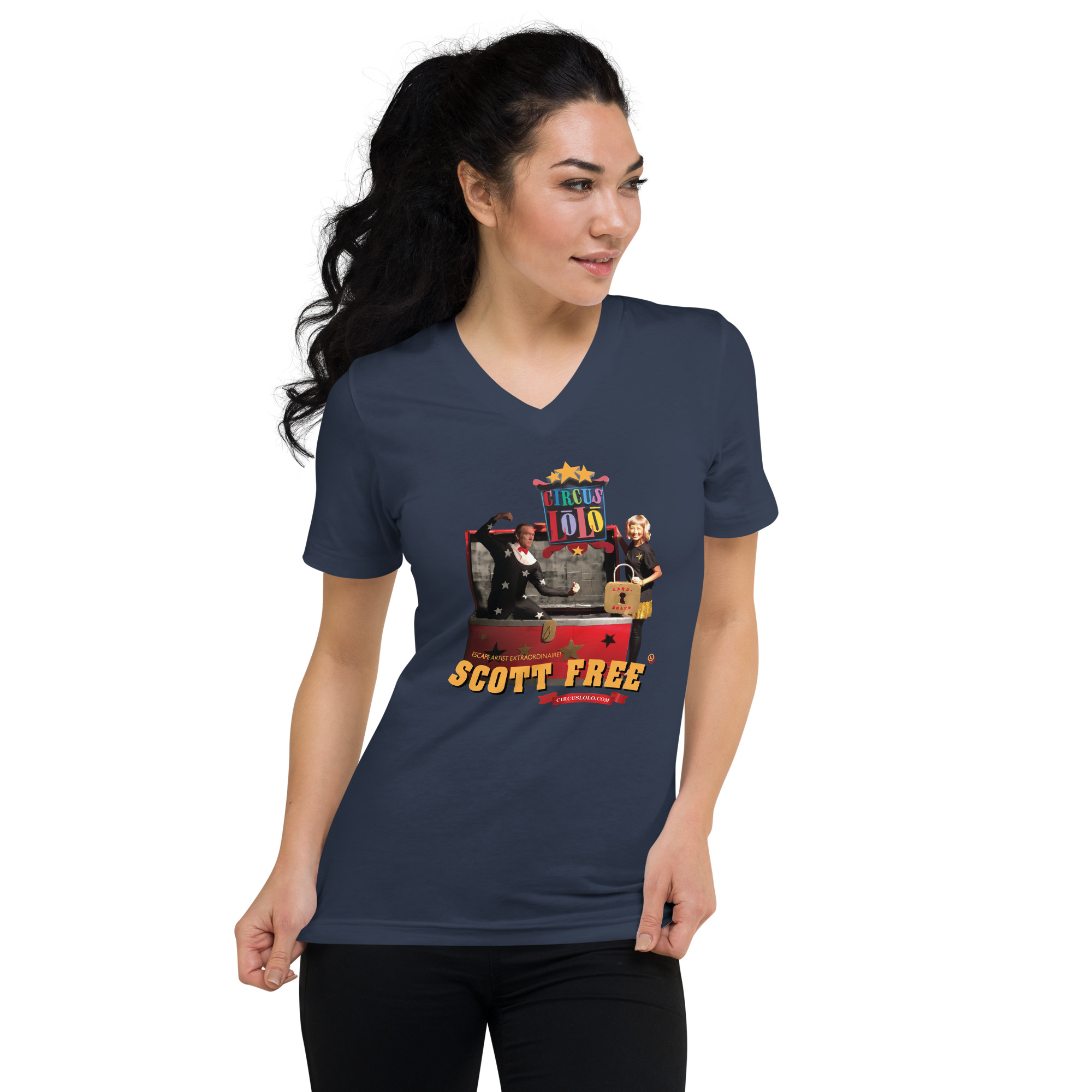 Circus Lolo Scott Free Unisex V-Neck T-Shirt
