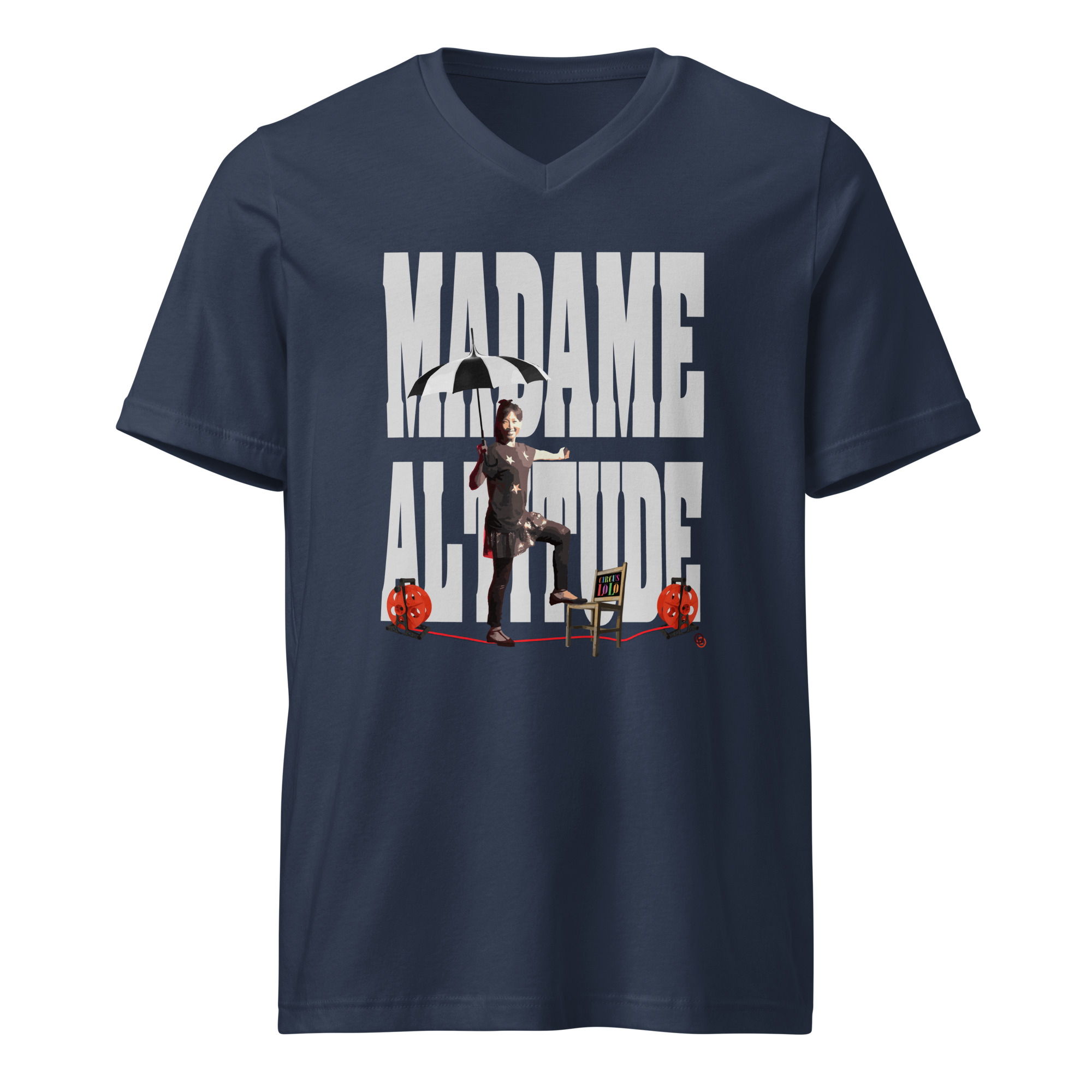 Circus Lolo Madame Altitude Unisex V-Neck T-Shirt - Image 4