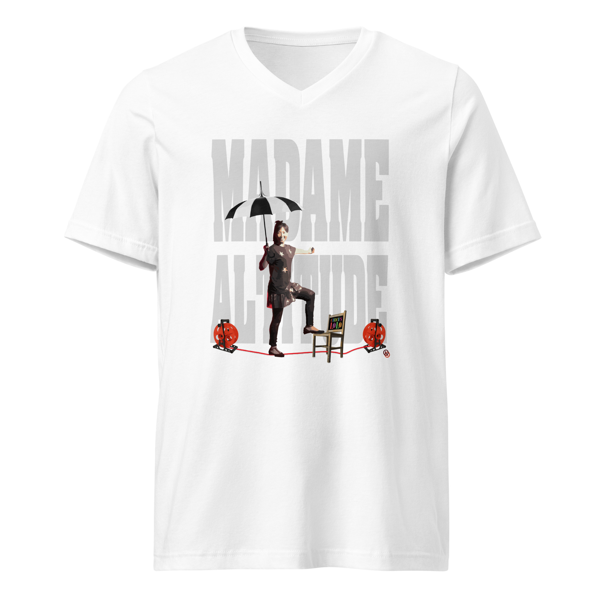 Circus Lolo Madame Altitude Unisex V-Neck T-Shirt - Image 2