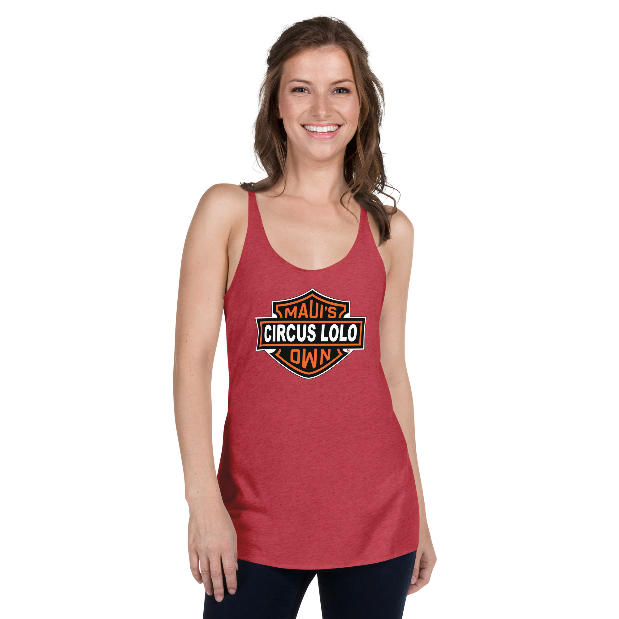 Circus Lolo Hardly Davidson Women's Racerback Tank