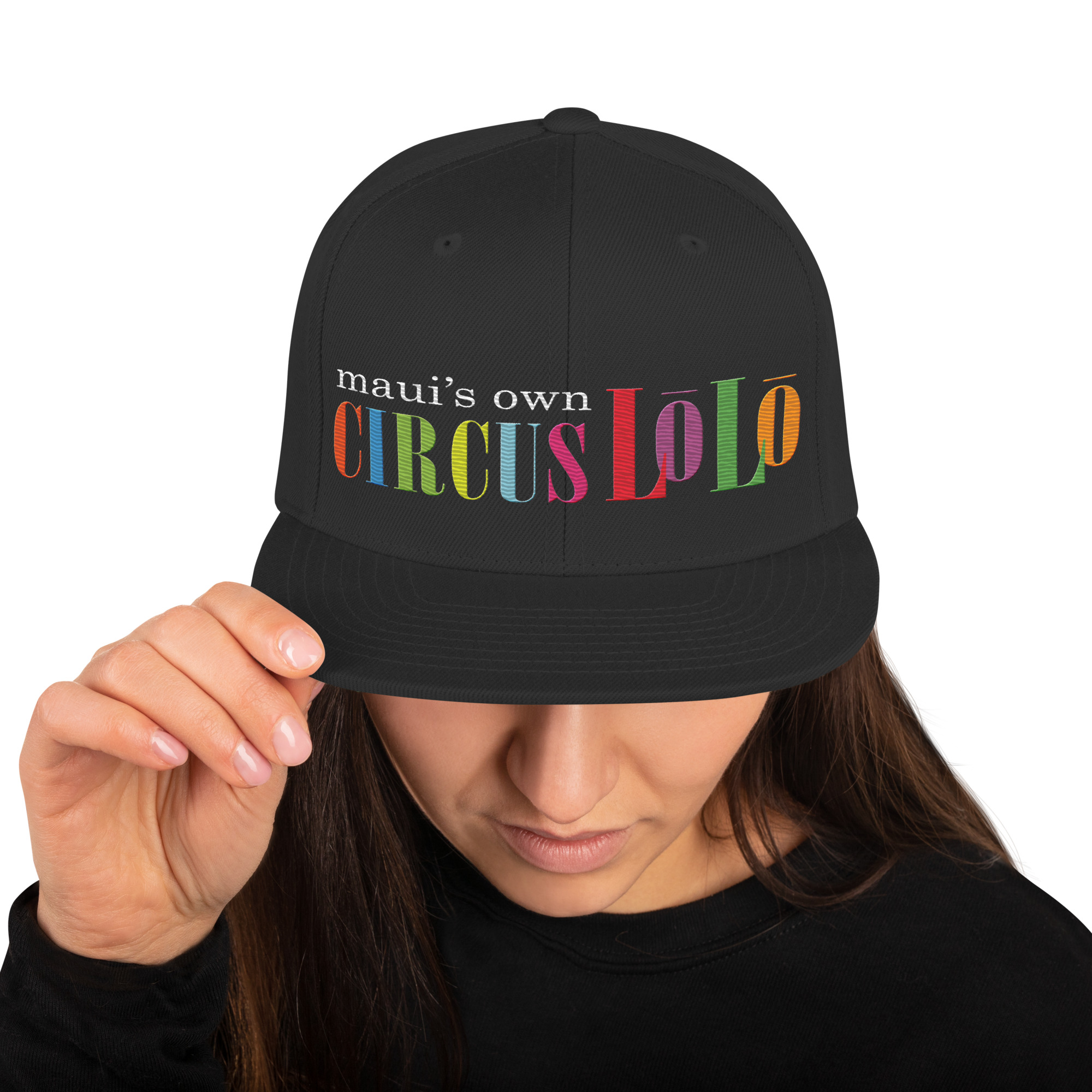Embroidered Circus Lolo Lolo Snapback Hat - Image 3