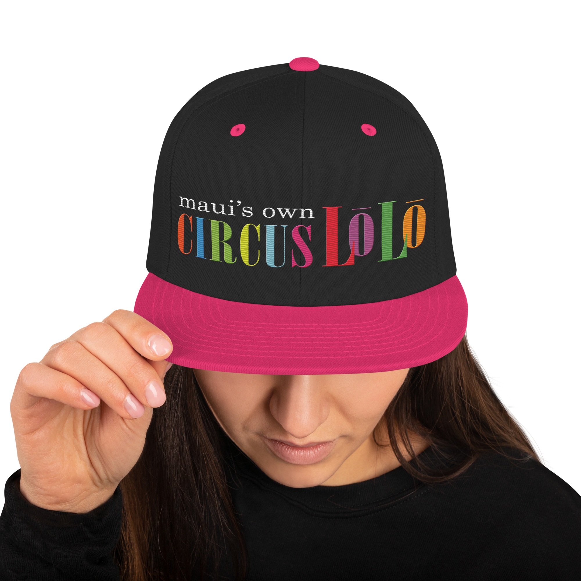 Embroidered Circus Lolo Lolo Snapback Hat - Image 4