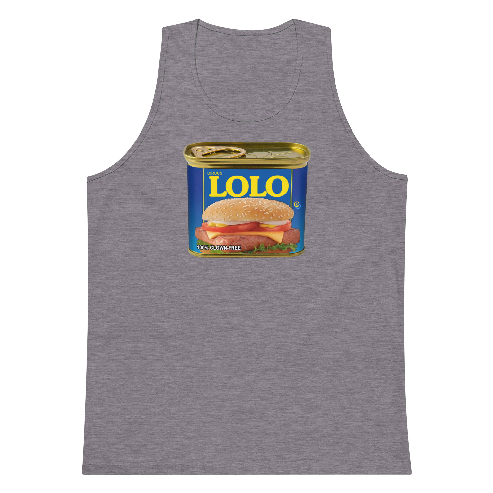 Circus Lolo Mystery Meat Men’s Premium Tank - Image 9