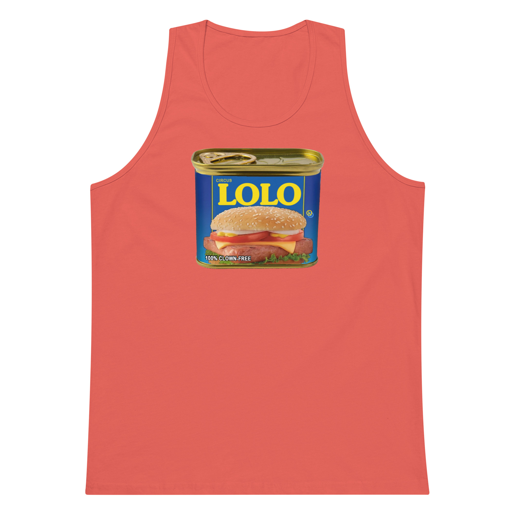 Circus Lolo Mystery Meat Men’s Premium Tank - Image 8