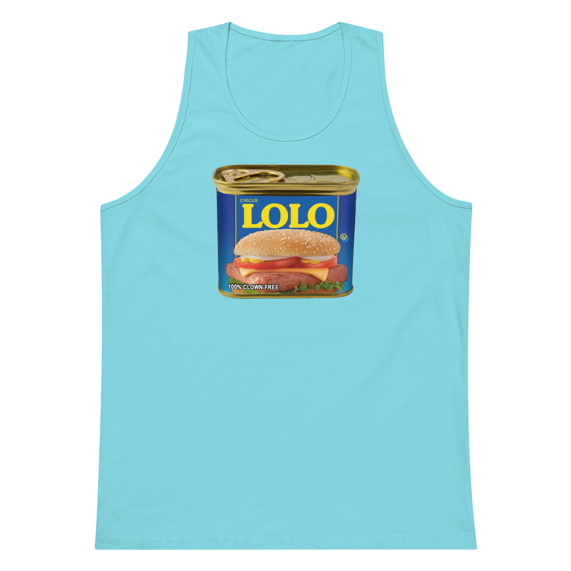Circus Lolo Mystery Meat Men’s Premium Tank - Image 10
