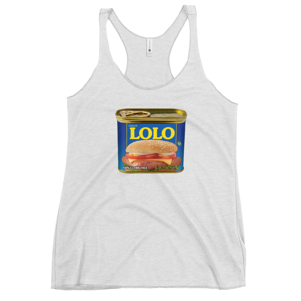 Circus Lolo Mystery Meat Women's Racerback Tank - Image 9
