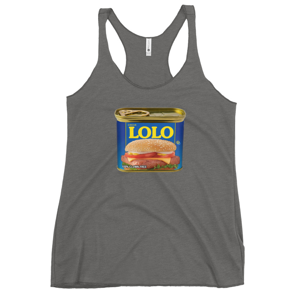 Circus Lolo Mystery Meat Women's Racerback Tank - Image 3