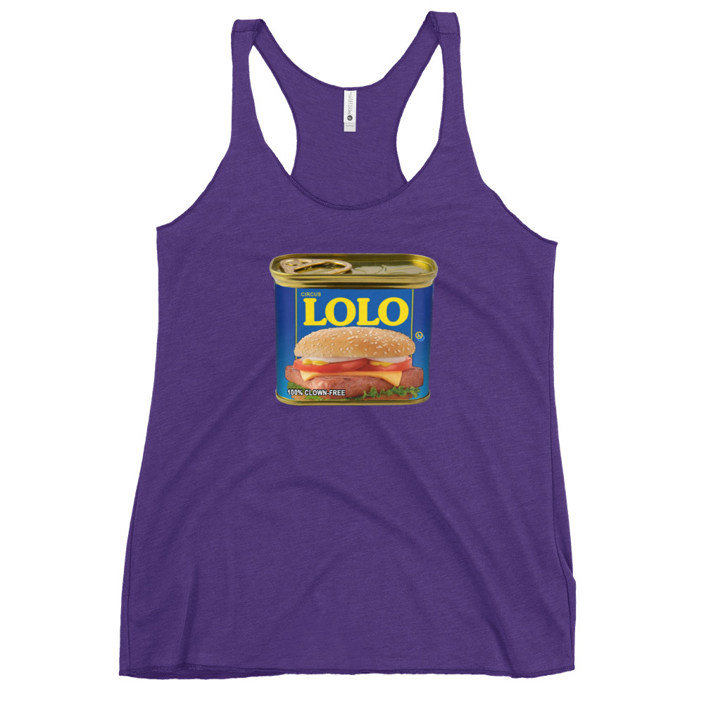 Circus Lolo Mystery Meat Women's Racerback Tank - Image 6