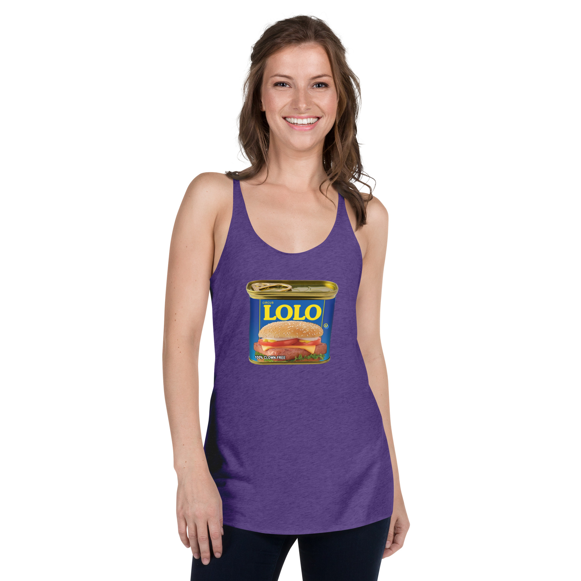 Circus Lolo Mystery Meat Women's Racerback Tank