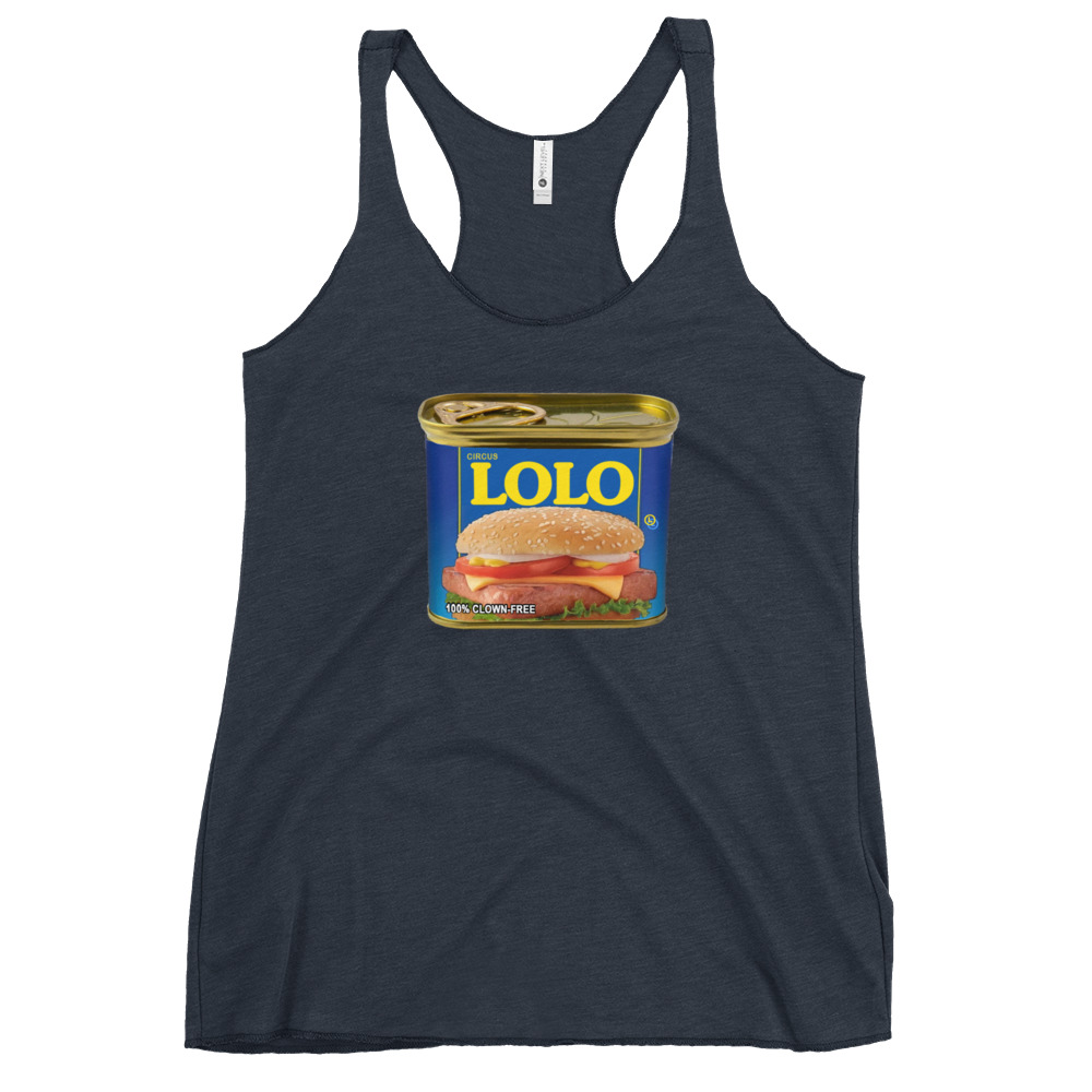 Circus Lolo Mystery Meat Women's Racerback Tank - Image 7