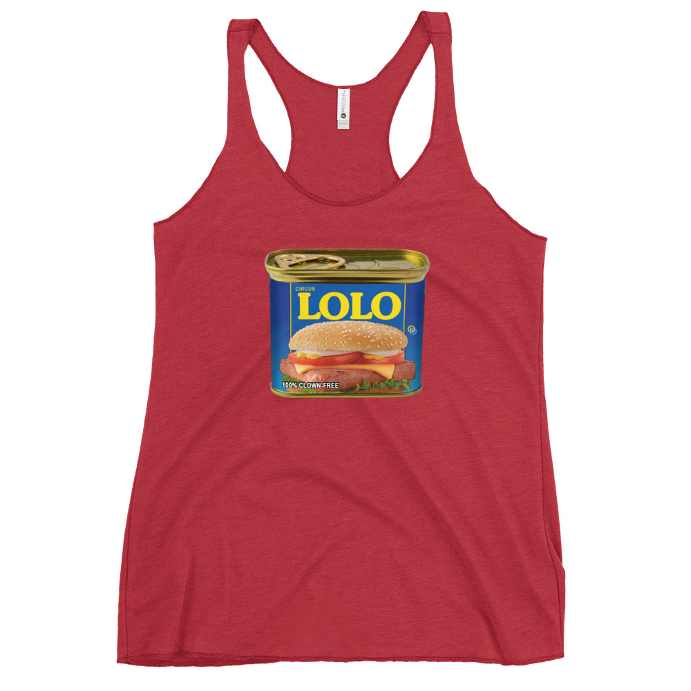 Circus Lolo Mystery Meat Women's Racerback Tank - Image 5